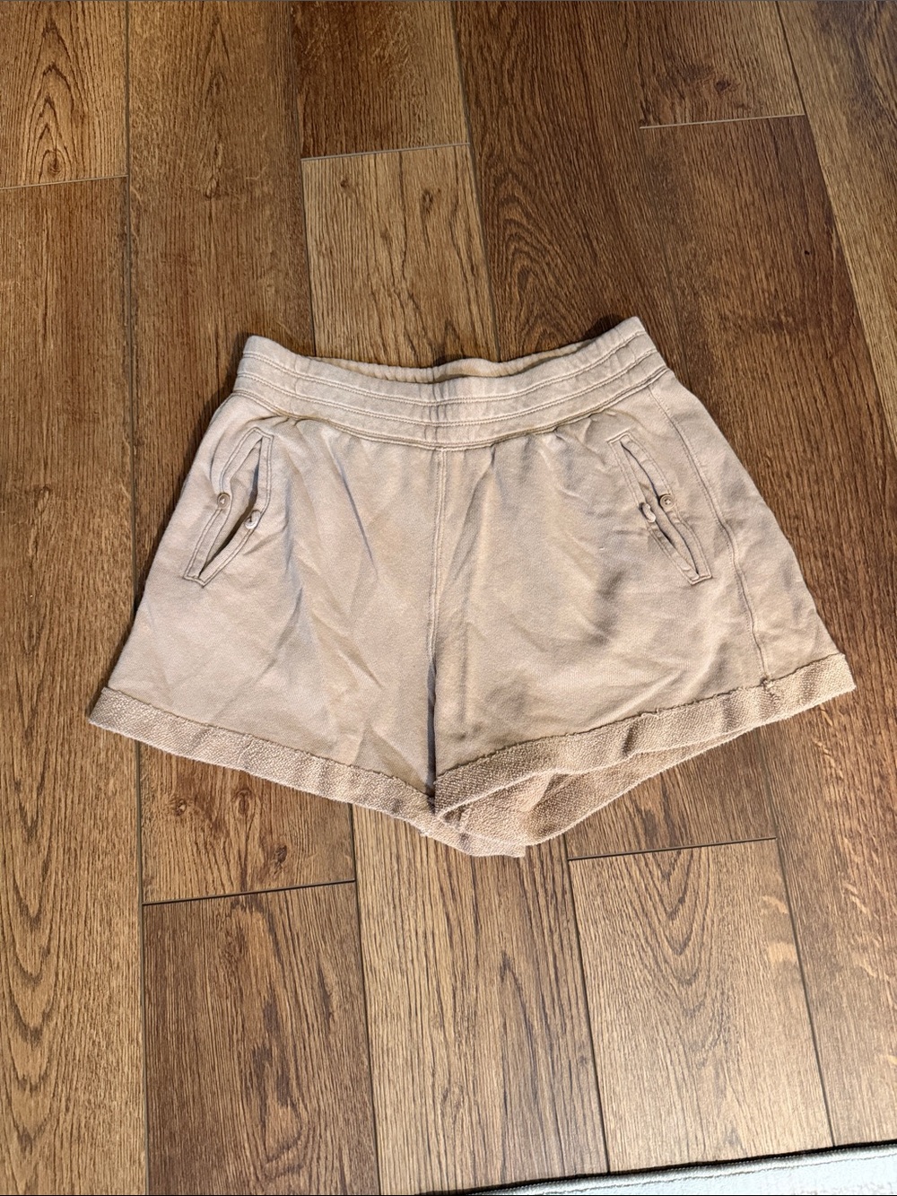 aerie Beige Terry Athletic Shorts